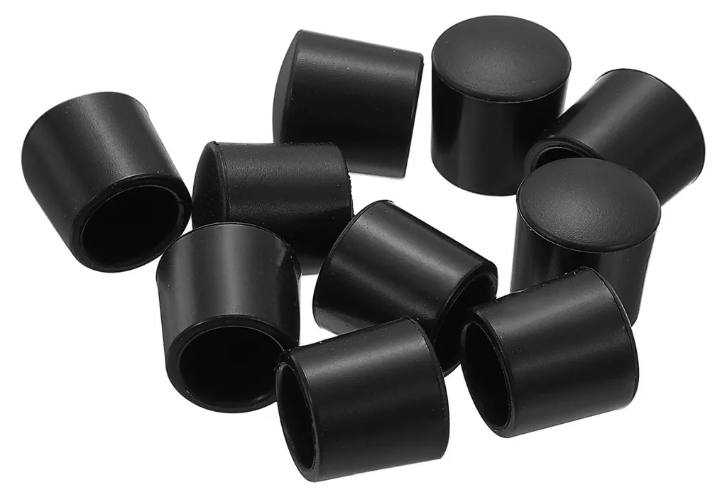 Butoirs de porte en silicone noir, embouts de protection murale, 10 pcs