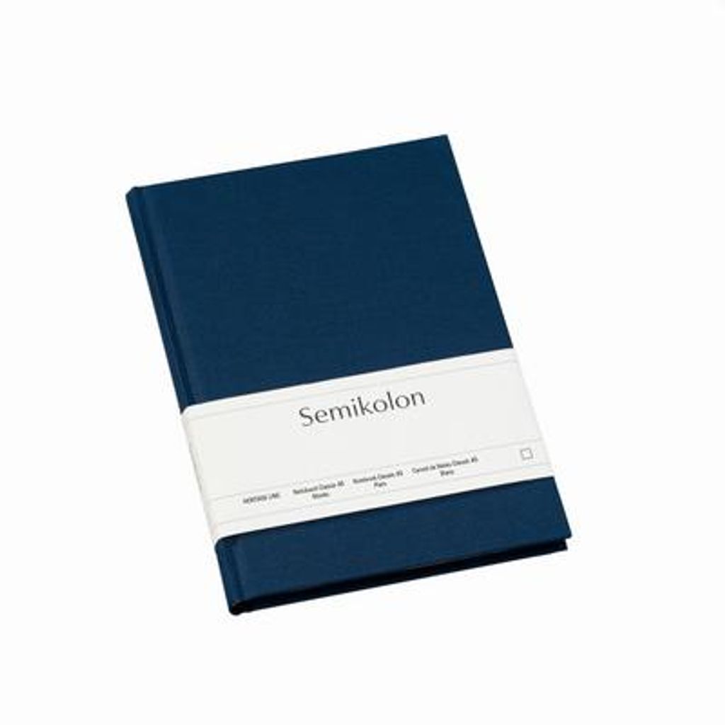 Semikolon Notizbuch Classic A5 blanko marine