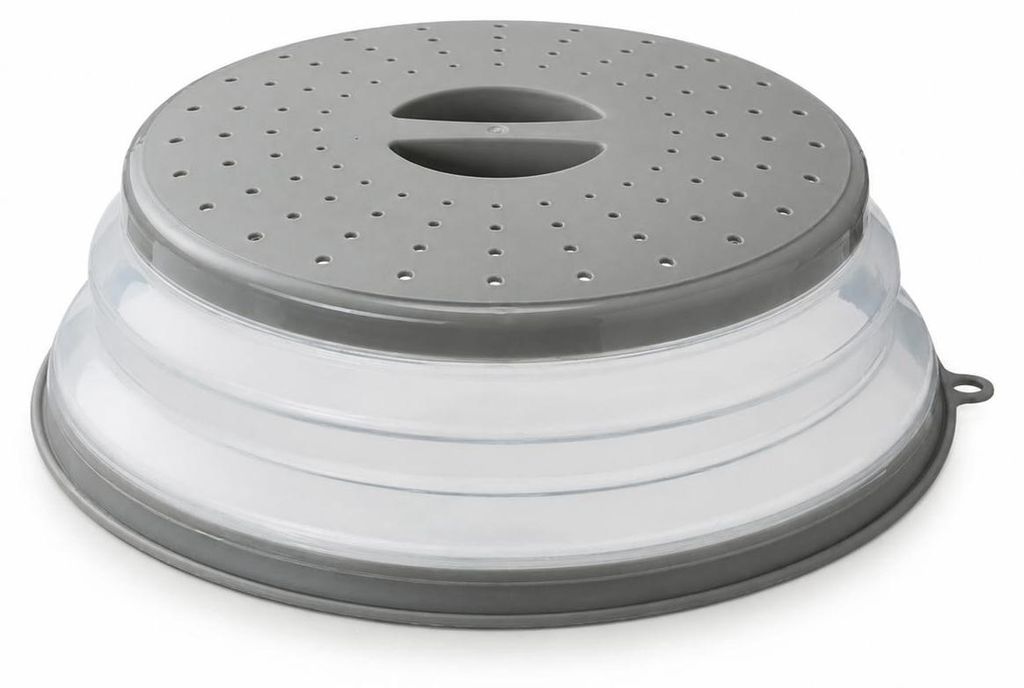 Mikrowellen Abdeckhaube 26 cm, Farbe:Grau Produktbild 