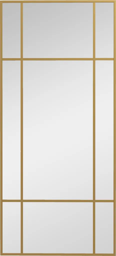 Miroir Verrière Mural Doré 110x50 cm : Solution Déco Gain de Lumière