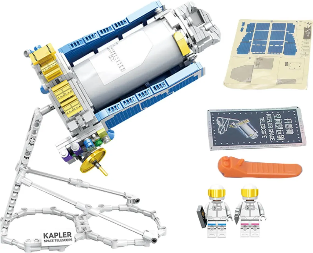 Télescope spatial Kepler à construire : kit STEM créatif 2 figurines - 2