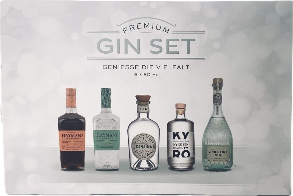 Premium Gin Set 40,94% Vol.5x 50 ml Produktbild 
