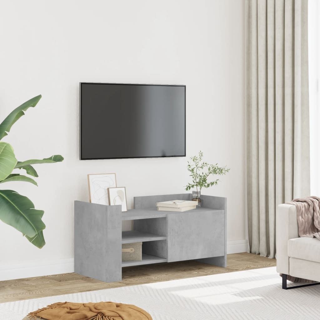 Maison Exclusive - TV-Schrank Betongrau 80x35x40 cm Holzwerkstoff
