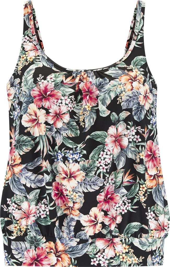 LASCANA Tankini-Top schwarz bedruckt Größe 40