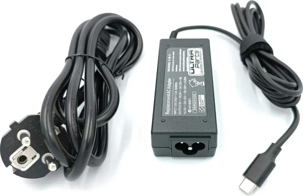 Alimentatore Universale 45W USB-C PD per Laptop e Tablet con Cavo CA - 2