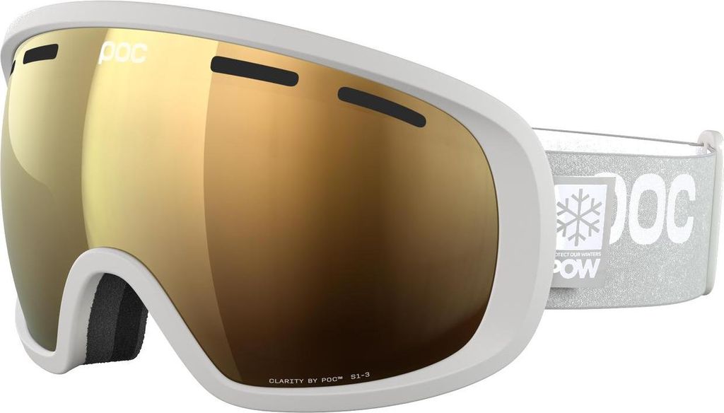 POC Fovea Clarity POW JJ, Erwachsener, Unisex, Schild, Umwicklung, Vollrand, Grau