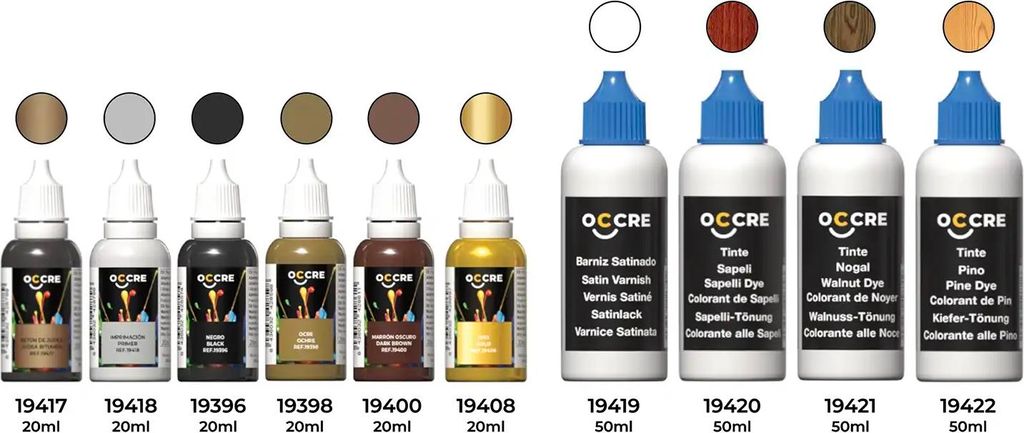 Modellbau-Lackpackung für HMS Golden Hind, wasserbasierte Acrylfarbe, 10 ml, Standard & Metallic, matt