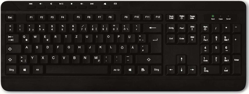 MediaRange MROS102 Tastatur kabelgebunden schwarz Produktbild 