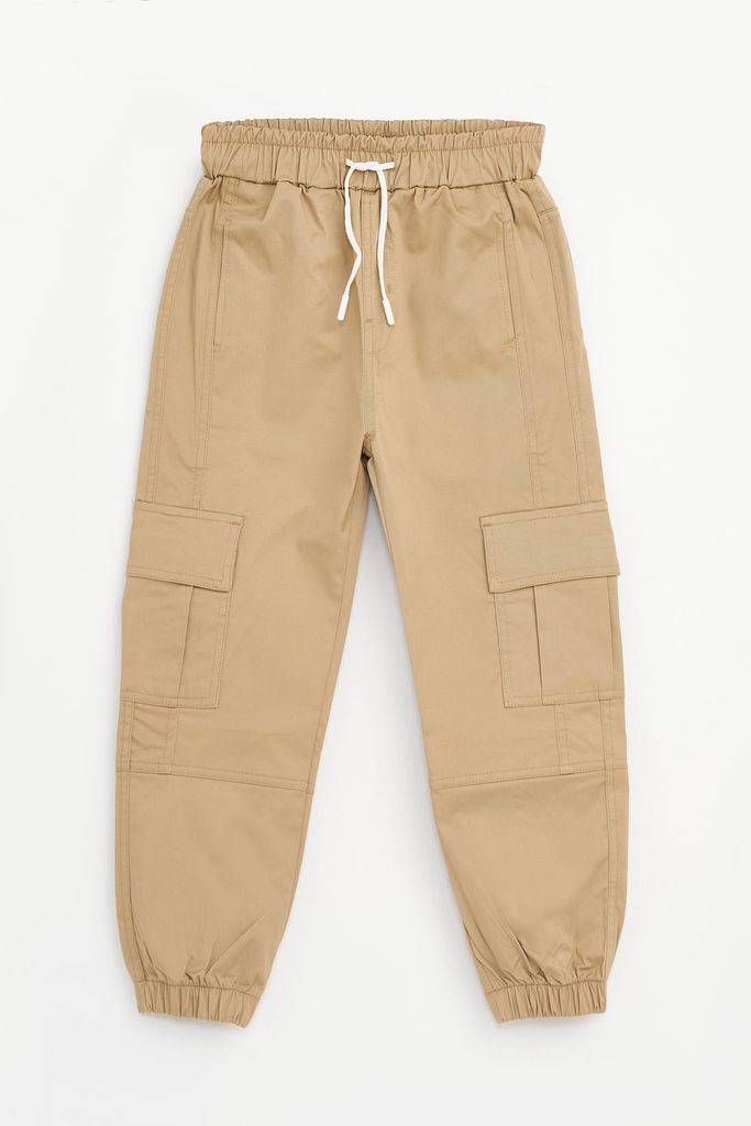 Bonito | Jungen Jogginghose Cargo - Größe 128 (7–8 Jahre) - Gabardine - Atmungsaktiv, bequem und stilvoll
