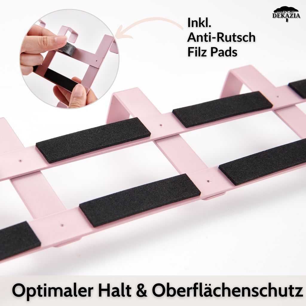 DEKAZIA® Türgarderobe zum Einhängen Rosa | Türgarderobe Produktbild 4