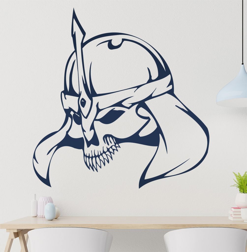 Wüsten Schädel Wandtattoo in 6 Größen - Wandaufkleber Wall Sticker - Dekoration, Küche, Wohnzimmer, Schlafzimmer, Badezimmer