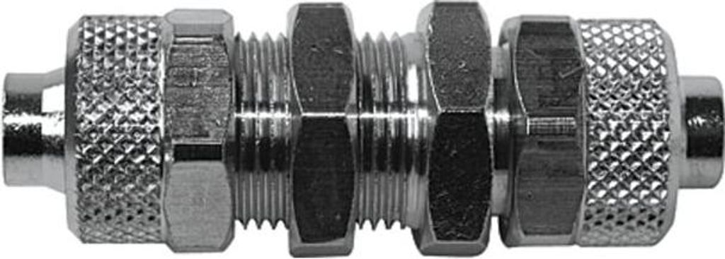 Riegler Schottverschraubung »value line« M10x1, für Schlauch 6/4, MS vern.