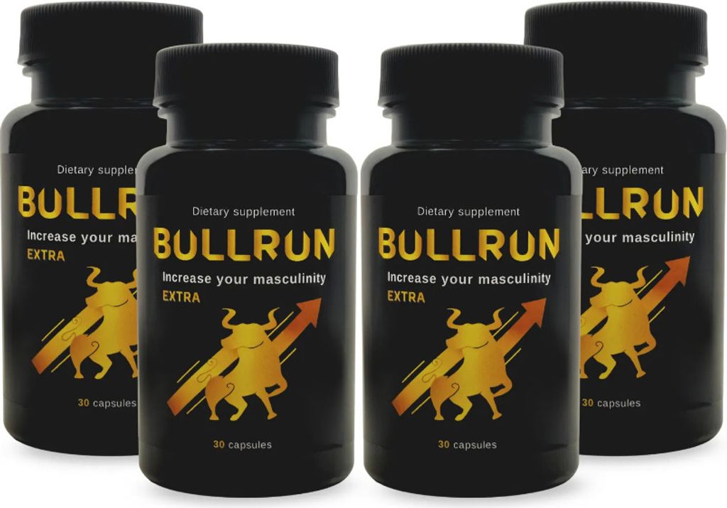 4x Bullrun30 - Nahrungsergänzungsmittel Für Männer, Langanhaltende