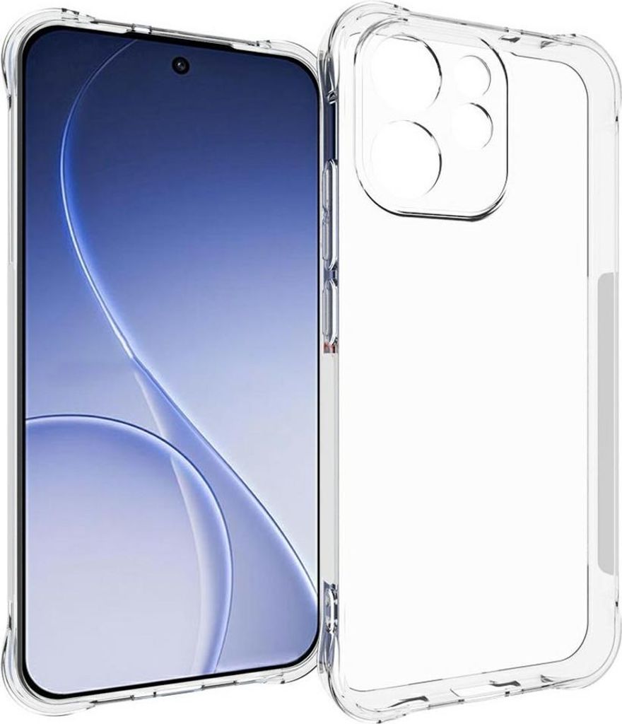 OPPO Reno15 F Hülle - Coverup TPU Back Cover mit AirBag Corners - Transparent