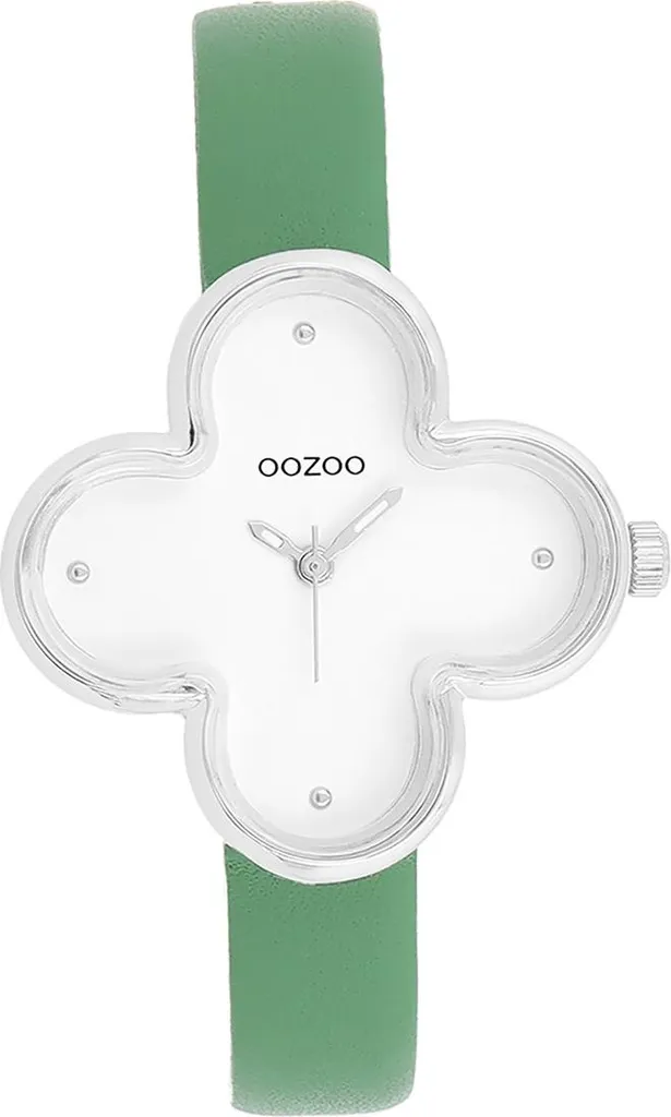 Cinturino Per Orologio In Pelle Oozoo, 28 Mm, Con Fibbia Ad Ardiglione Argentata E Anse A Molla Incluse, Unisex