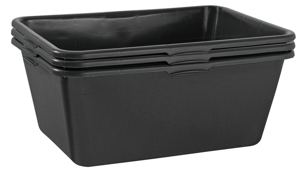BURI 3x bac à mortier 90 litres bac à mortier 80x60cm bac à Image du produit 