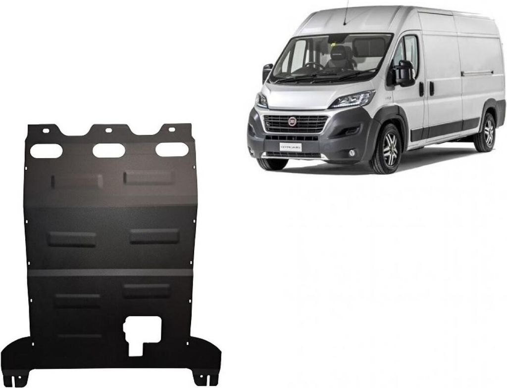 Protezione antincastro in acciaio per motore Fiat Ducato Immagine del prodotto 