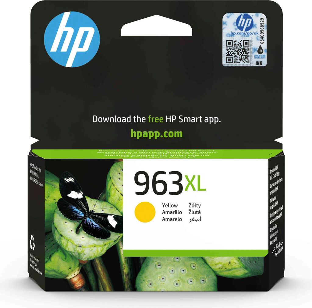 HP 963XL High Yield Yellow Original Ink Cartridge (1,600 Image du produit 