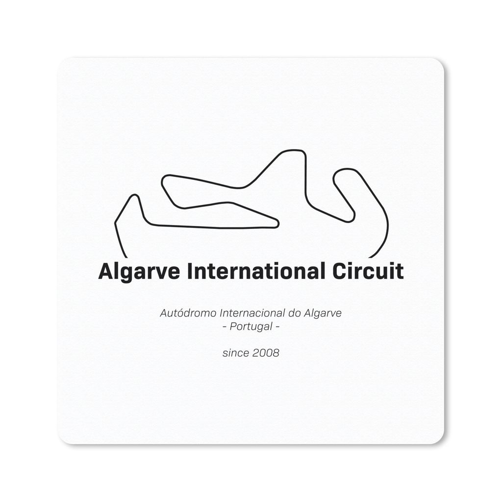 MuchoWow Mauspad Mousepad Formel 1 - Rennstrecke von Portimao 30x30 cm - Mousepads - Maus Mat - Pad - Mausunterlage - Gaming