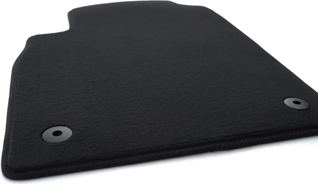 Tappetini Auto In Velluto Nero Per Opel Astra H (2003-2010) - Qualità Basic, Set 2 Pezzi Anteriori