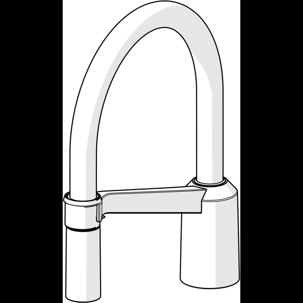 Hansa Hohem Auslauf 59914582 Ausld. 200 mm chr