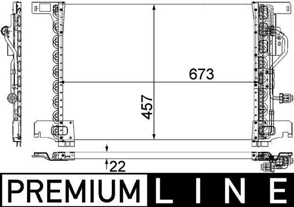 Réparer la clim du Mercedes Actros : Condenseur MAHLE AC 283 000P robuste