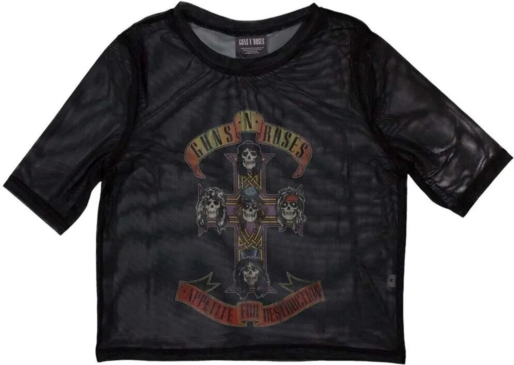 T-shirt Concert Guns N' Roses Femme - Look Rock Appetite For Destruction