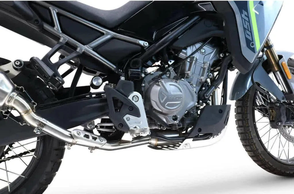 Collecteur décatalyseur GPR moto de trail Cf Moto 450 MT en inox