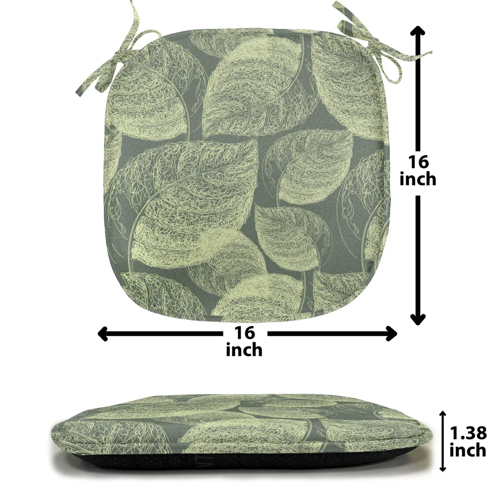 Coussin de Chaise Antidérapant et Lavable, Solution Assise Ferme, 6p