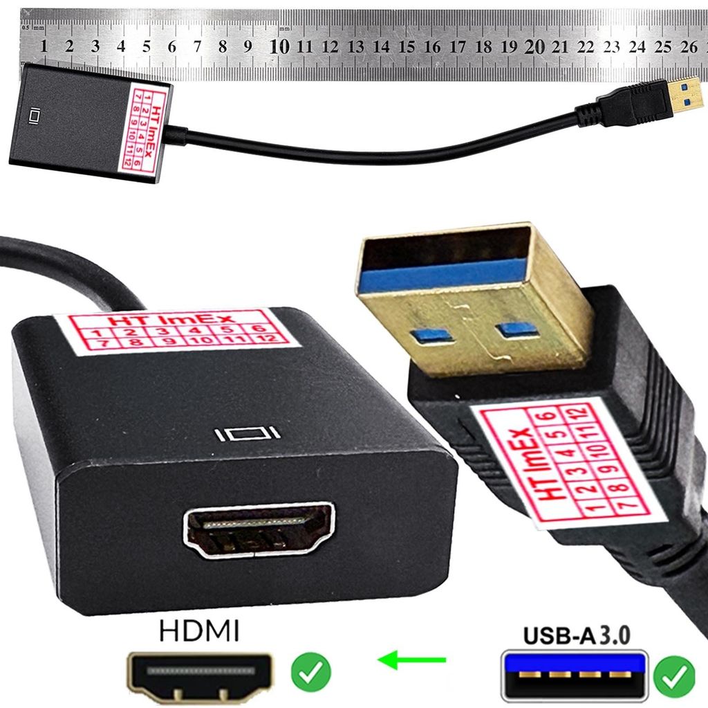 3.0 USB-A Adapter auf HDMI HD TV PD kompatibel mit Mac Samsung PC Computer