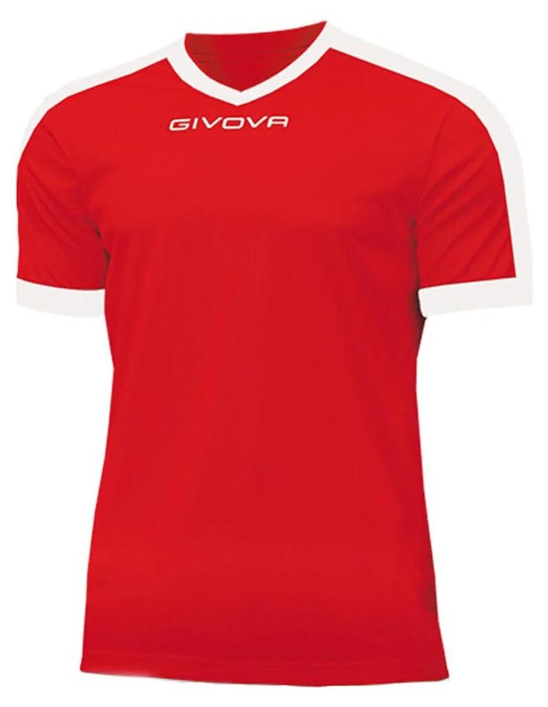 Givova - "Revolution" T-Shirt für Herren MR536 (XXL) (Weiß/Rot)