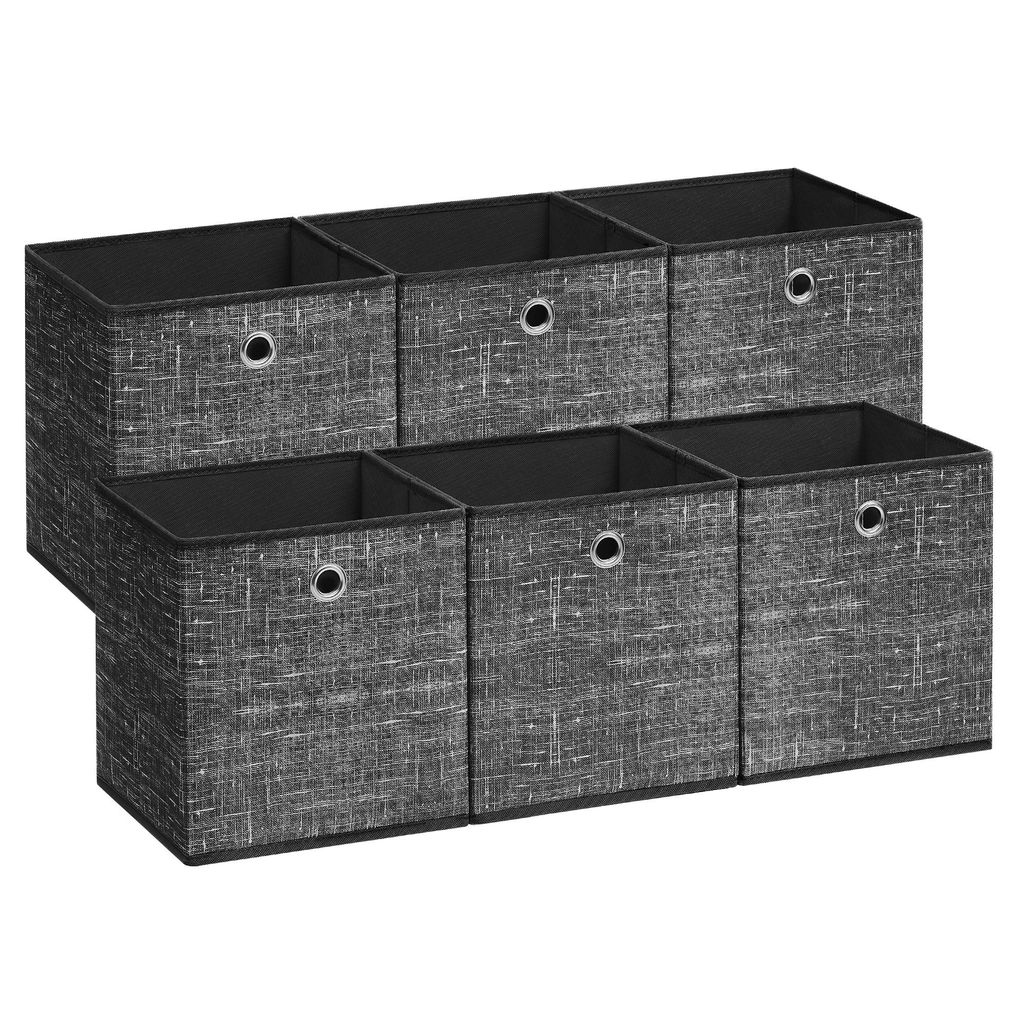SONGMICS Ordnungsboxen, 6er Set, aus Vliesstoff mit Griff, Produktbild 