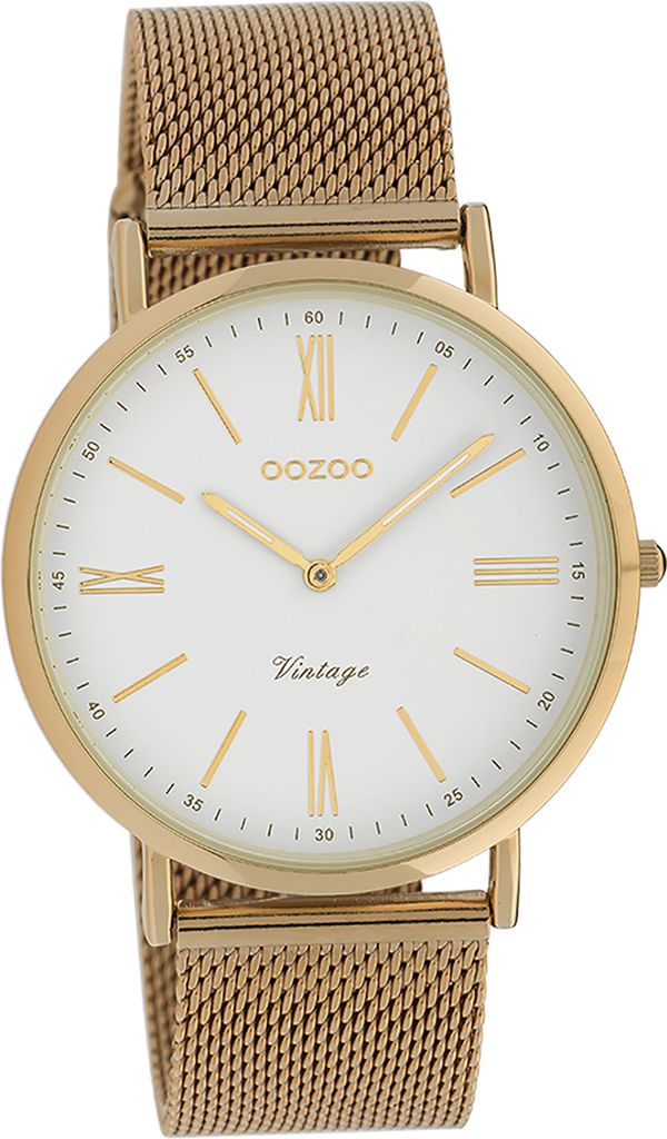 Oozoo Metall Damen Uhr Analog Quarzuhr Armband rosegold Vintage Series D2UOC20061