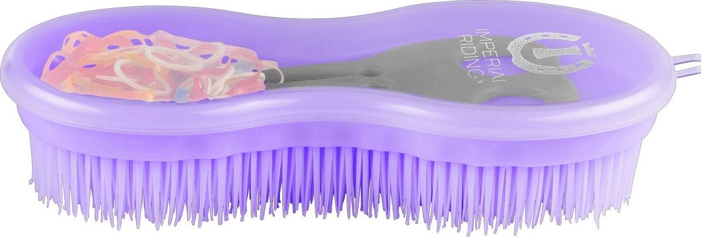 Bürste inlk. Mähnengummis royal purple