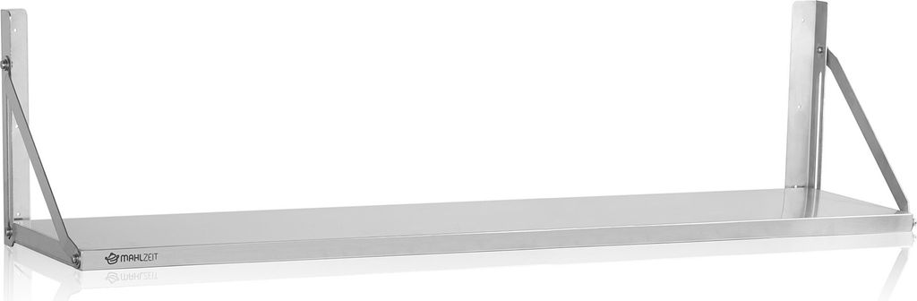 Mensola da parete in acciaio inox Mahlzeit, 120 x 30 cm, Immagine del prodotto 