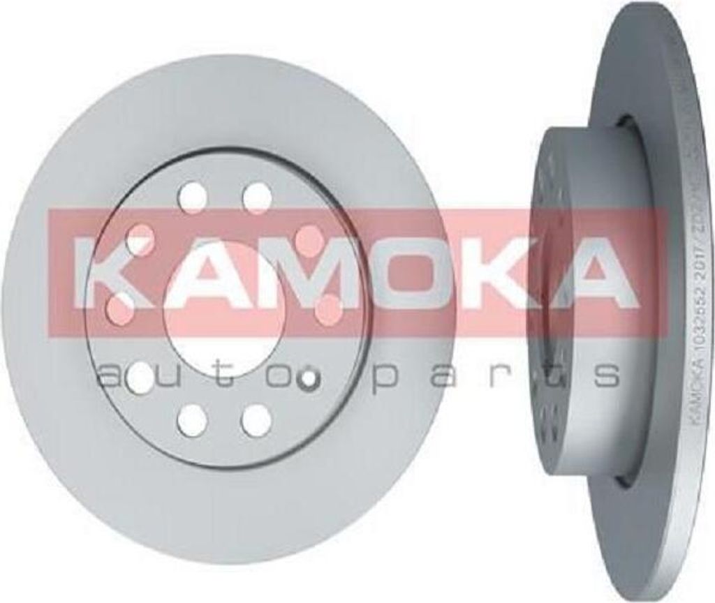 2x KAMOKA Bremsscheibe 1032552 hinten für VW Golf V Produktbild 