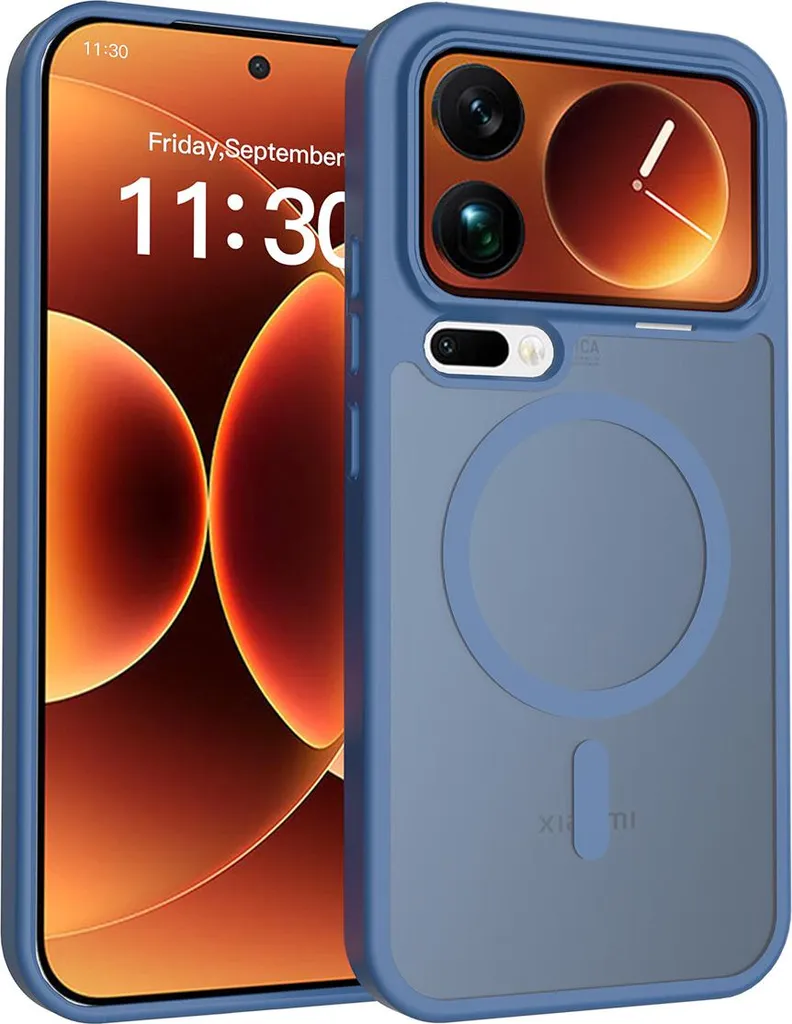 Custodia Xiaomi 17 Pro Max Blu Scuro MagSafe - Protezione Premium