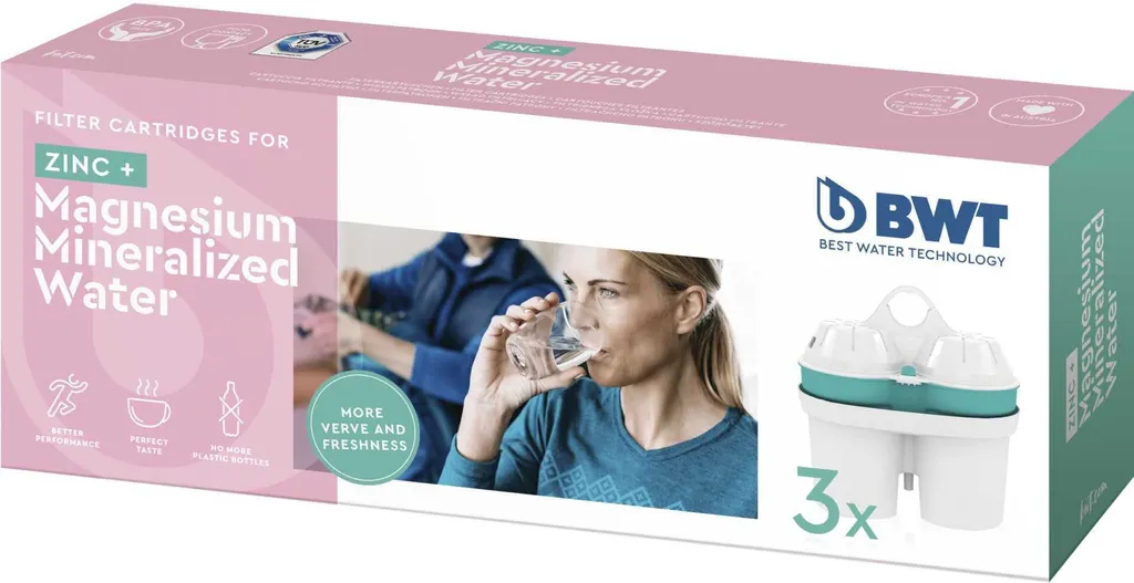 BWT 814453 Filtre Eau Minéralisée Magnésium et Zinc Technologie Brevetée