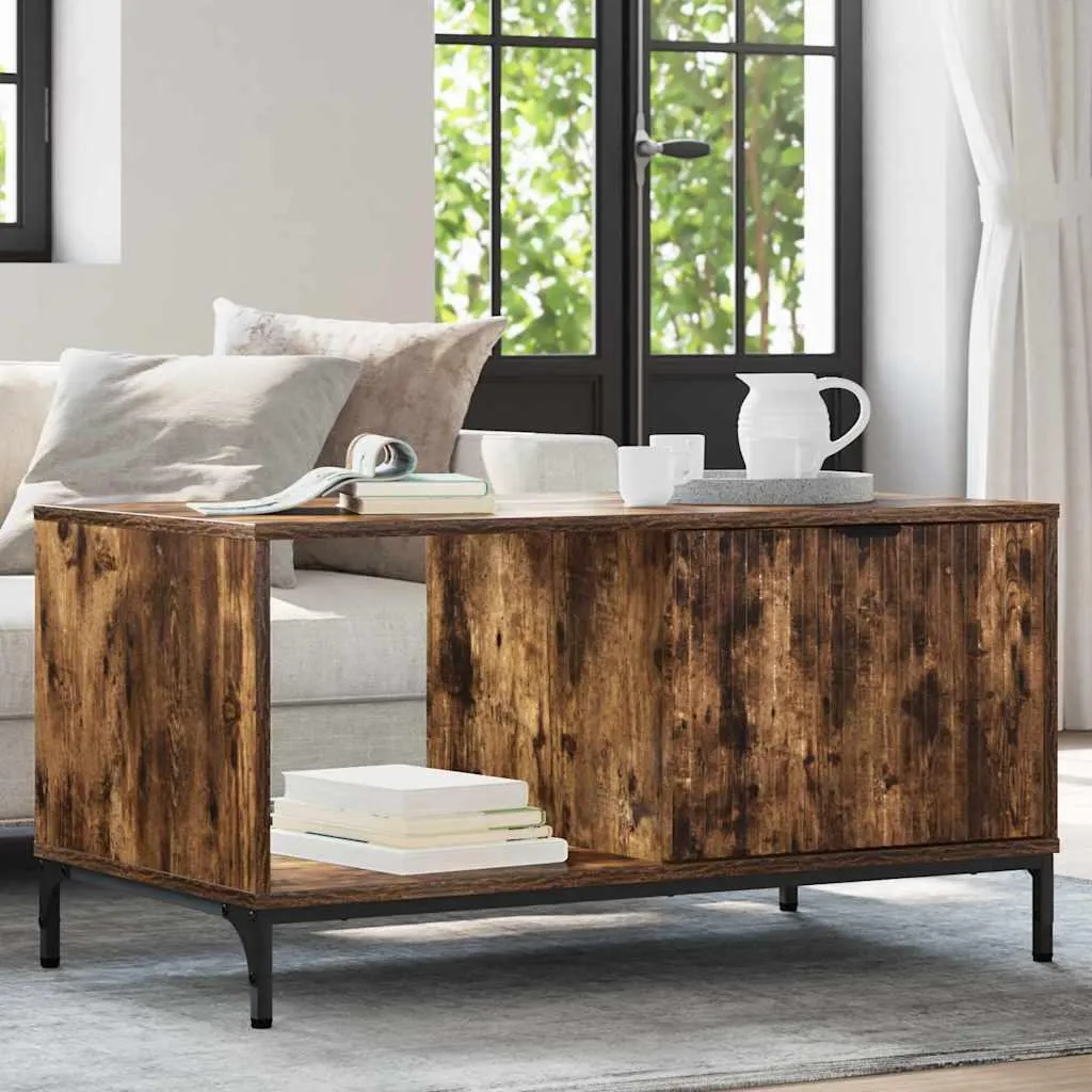 Tavolino Maison Exclusive Rovere Affumicato 90x49x46 - Offerta