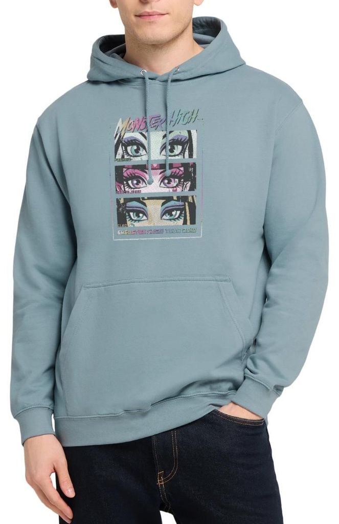 Spreadshirt Monster High Skeleton Crew Tour 2010 Uni Hoodie, XXL, Nebelblau