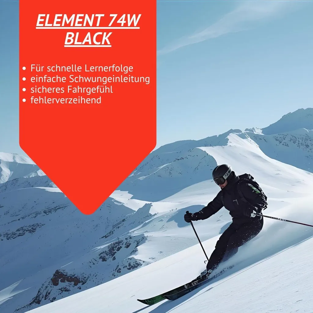 Ski allmountain Elan Element 74 pour skier sans fatigue sur piste