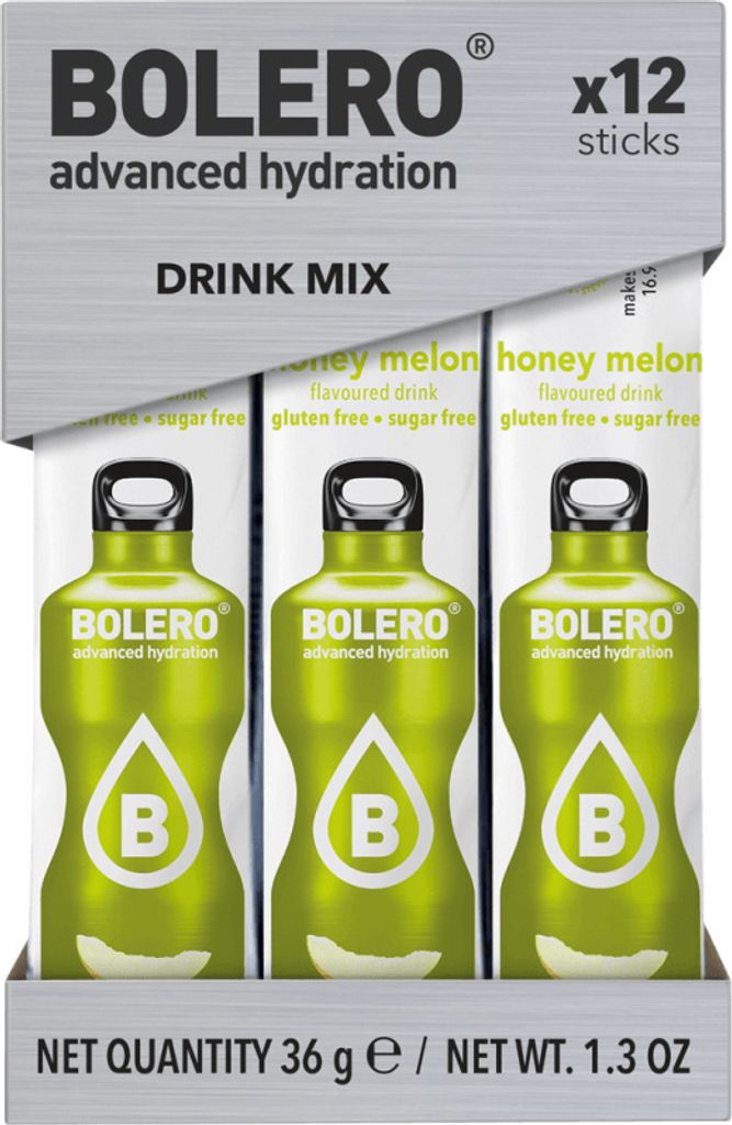 Bolero Sticks (12x3g) Honey Melon - Intra- & Post-Workout - Produktbild 