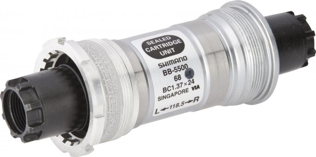 SHIMANO Innenlager 105 68/118mm BSA - zuverlässige Kraftübertragung für Rennr...