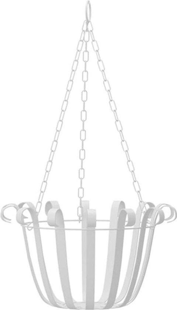 Metallener Blumenhänger mit Kette für Innen und Terrasse