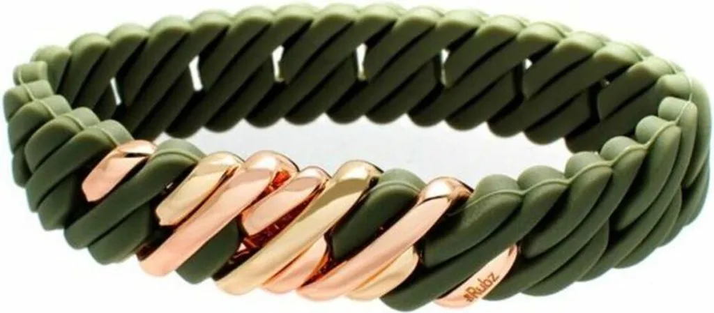 Fascia Sportiva Rubz Pixel Mini Tè Verde & Oro | Resistenza e Design