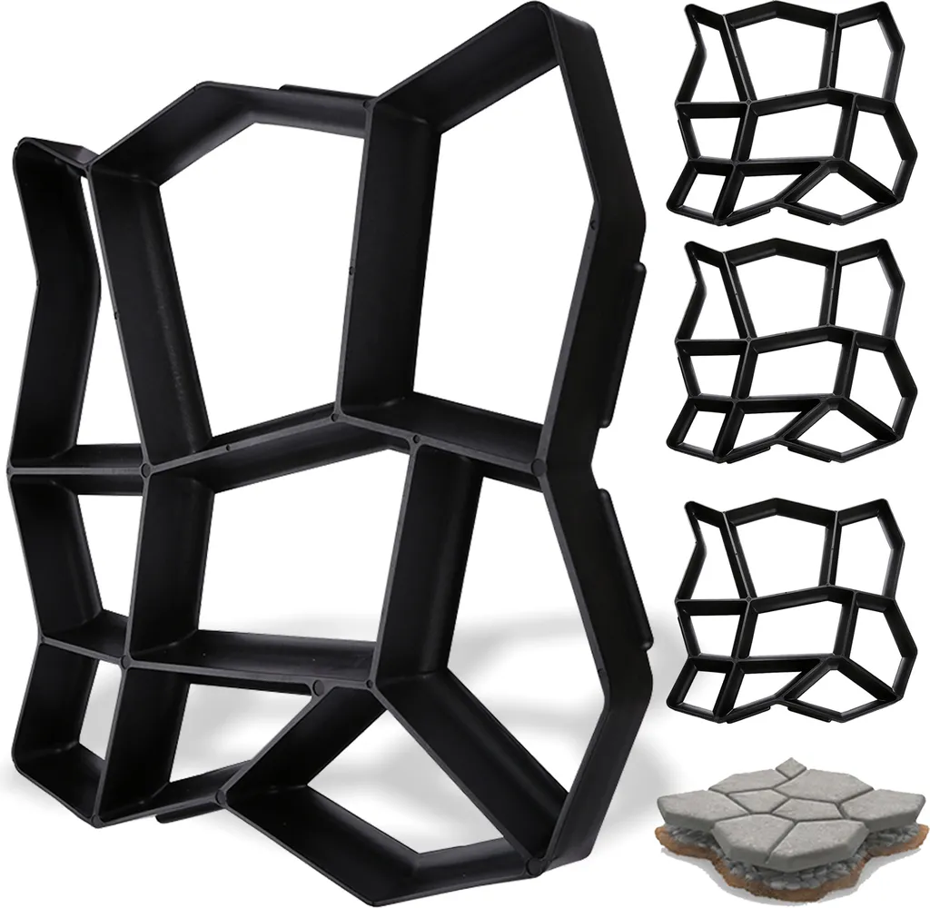 Set 4 Stampi VINGO per Vialetti Fai Da Te | Pavimentazione Giardino