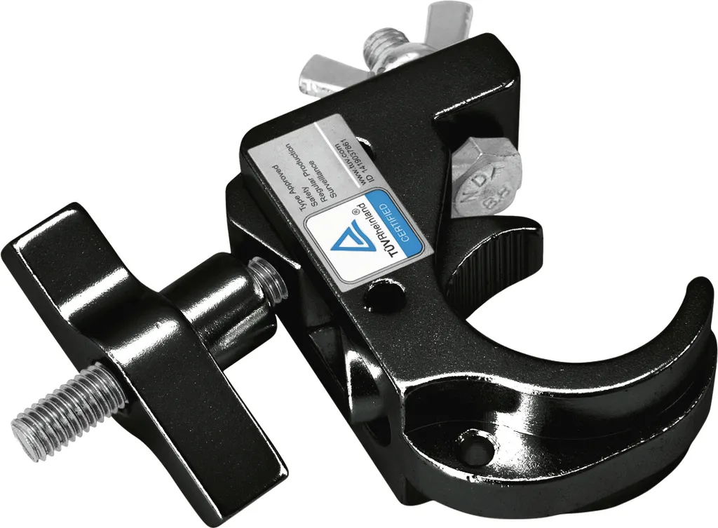Collier de fixation pour projecteur EUROLITE TH35-75 en acier noir