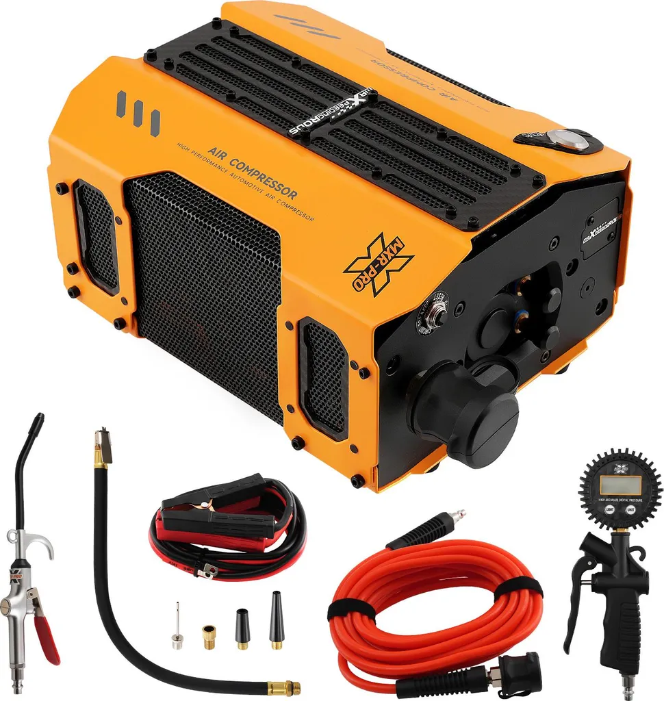 Kit compresseur d'air pour raid 4x4 avec gonfleur digital haute pression