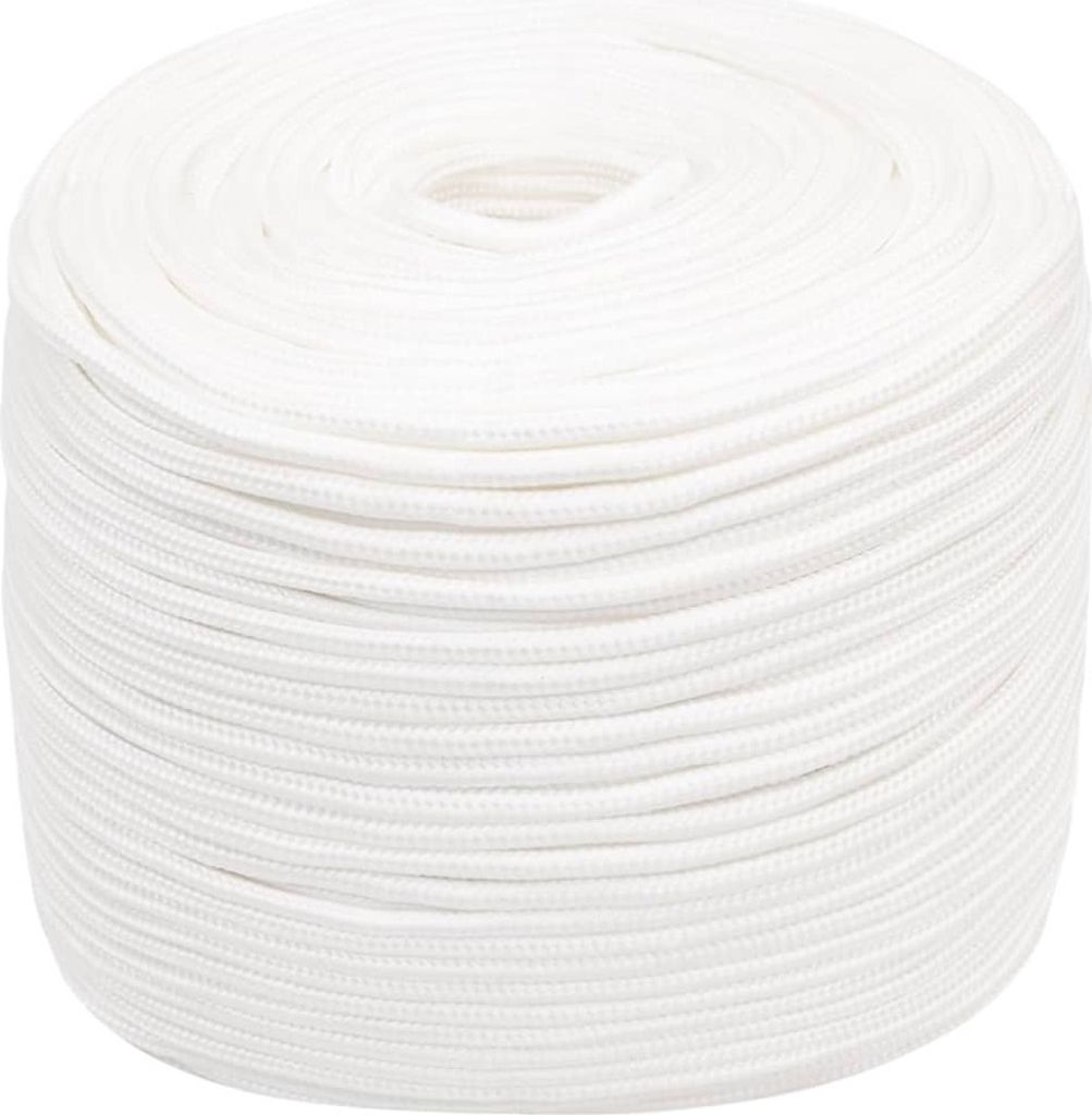 vidaXL Corde de bateau blanc 8 mm 50 m polypropylène Image du produit 