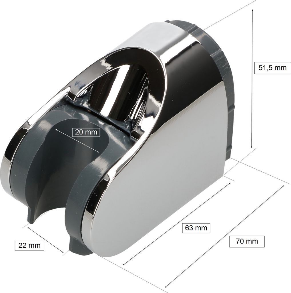 KOTARBAU® Brausehalter 70x50mm Verstellbar Universal Produktbild 2